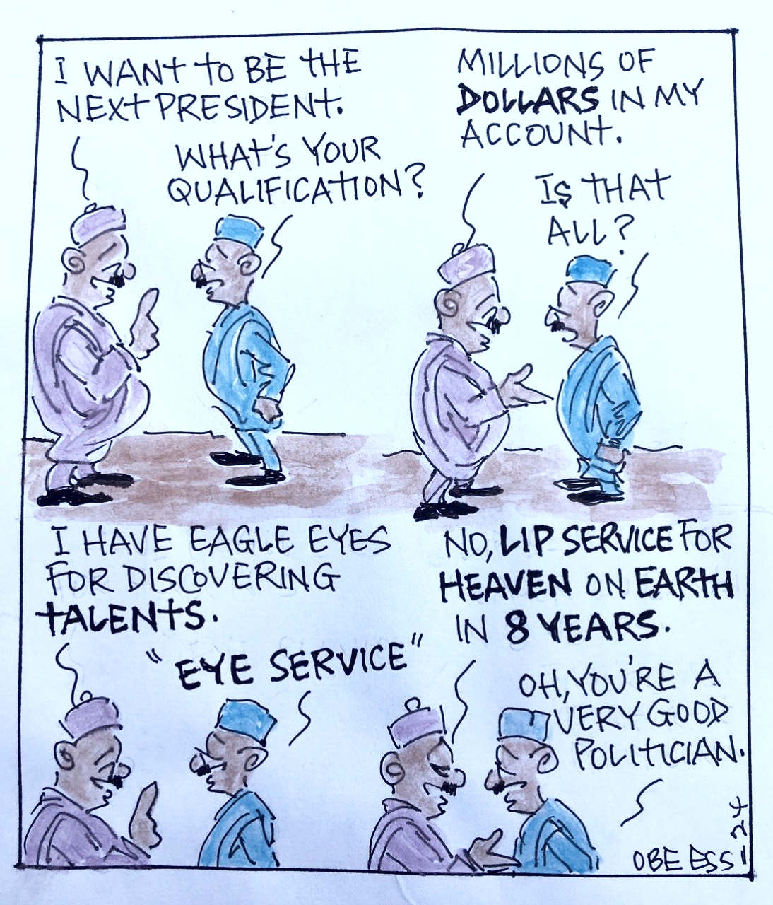 CARTOON OF THE DAY: How to become Nigeria's president