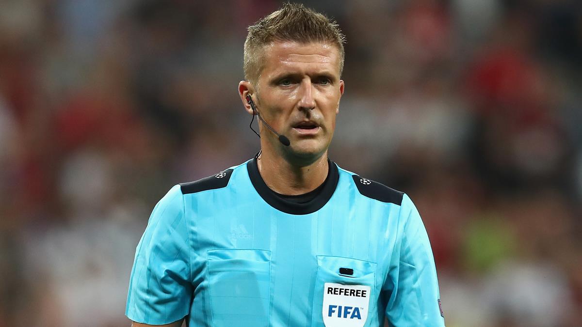 UCL: Center referee caught on camera crying  after Dortmund defeated PSG in France