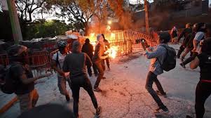 Police, Protesters clash at Israeli embassy in Mexico