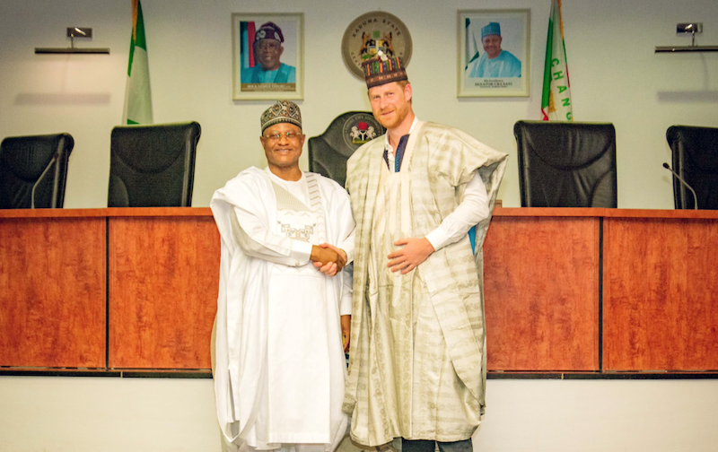 Prince Harry visits Kaduna, receives special gifts from Gov Sani