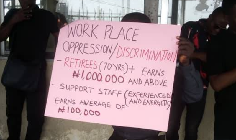 Warri refinery workers protest over poor pay