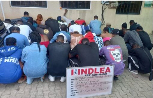 Abuja: NDLEA raids drug party, arrests 60 at Sun City estate