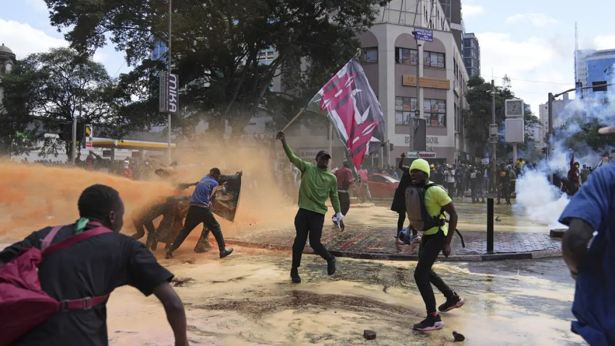 Tax: Protesting Kenyan Youths burn down part of Parliament building
