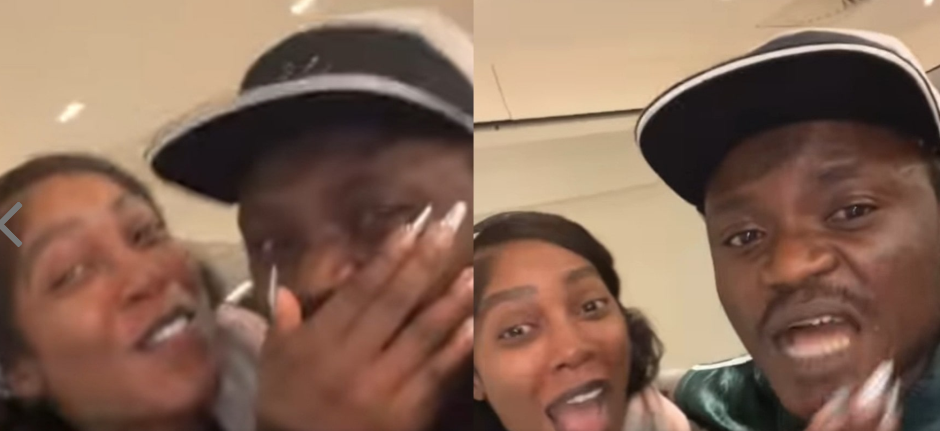 Fans react as Portable, Tiwa Savage Goof in cute video