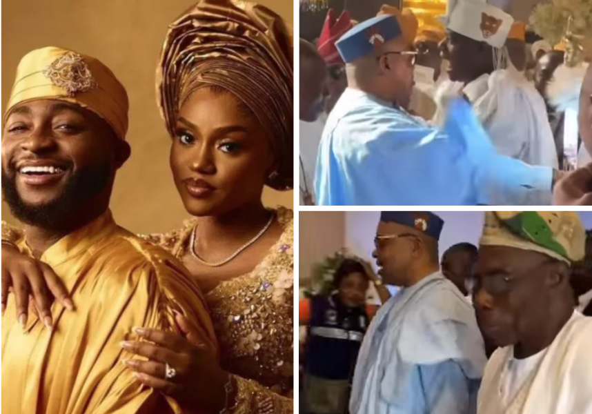 CHIVIDO2024: Obasanjo, Ooni Of Ife Storm Davido, Chioma’s grand wedding