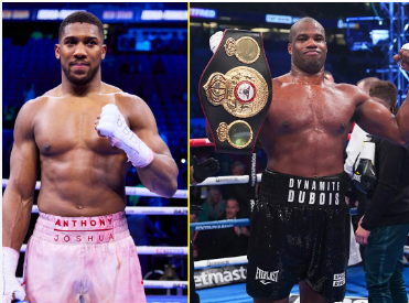 Watch moment Anthony Joshua and Daniel Dubious almost exchange blows during interview [VIDEO]