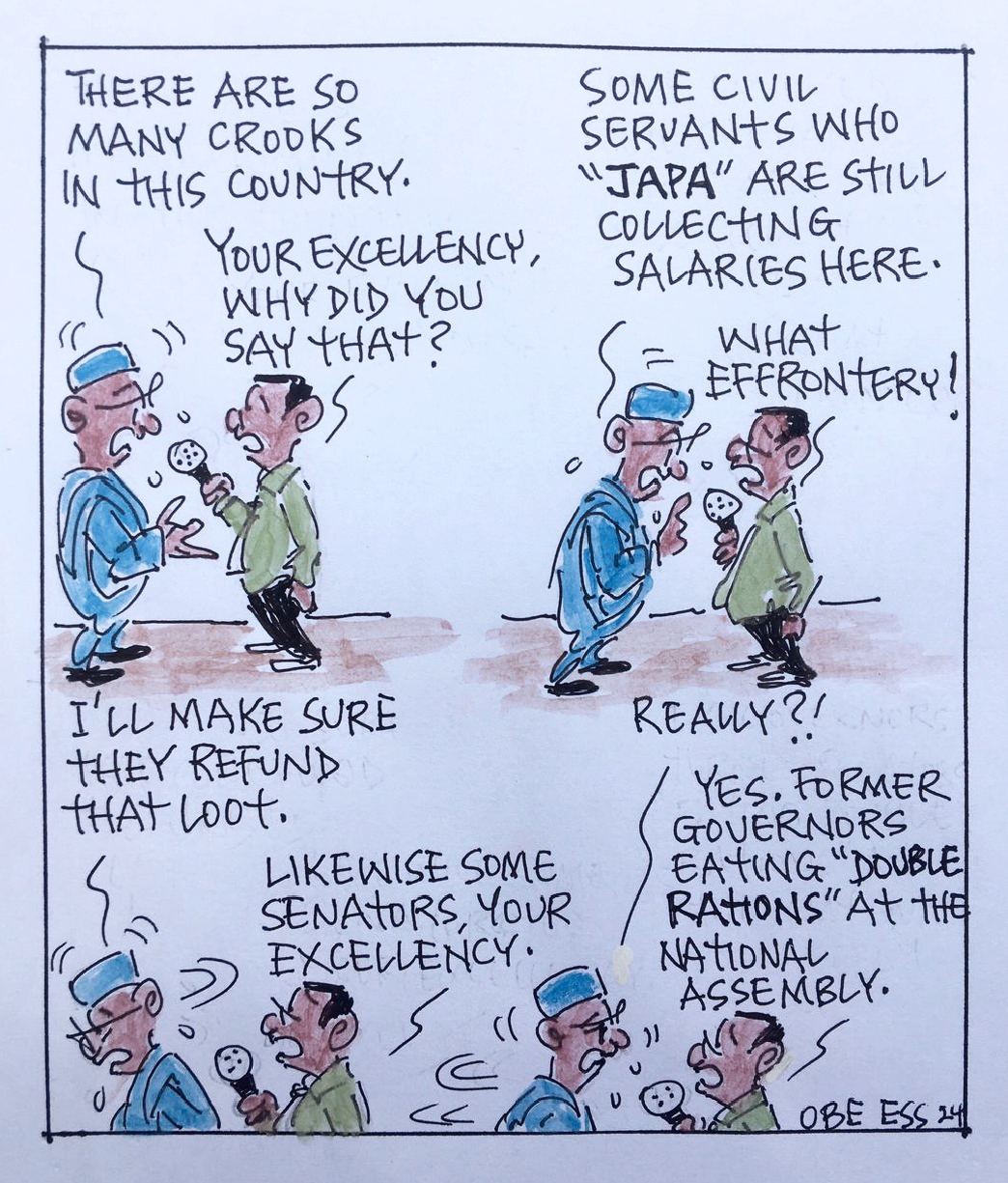 CARTOON OF THE DAY: Many crooks in Nigeria