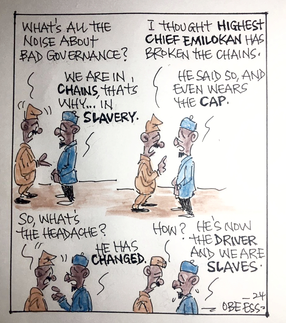 CARTOON OF THE DAY: How Emilokan has changed