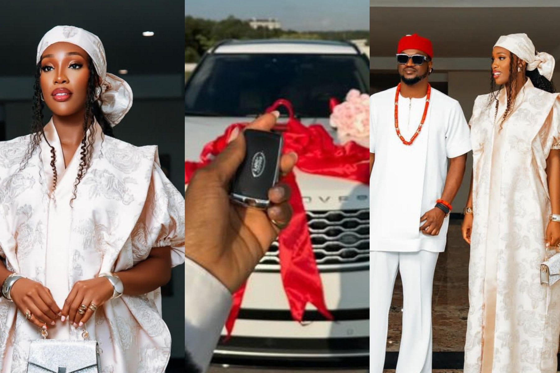 Paul Okoye gifts wife, Ivy Ifeoma, Range Rover SUV as ‘push gift’ (photos)