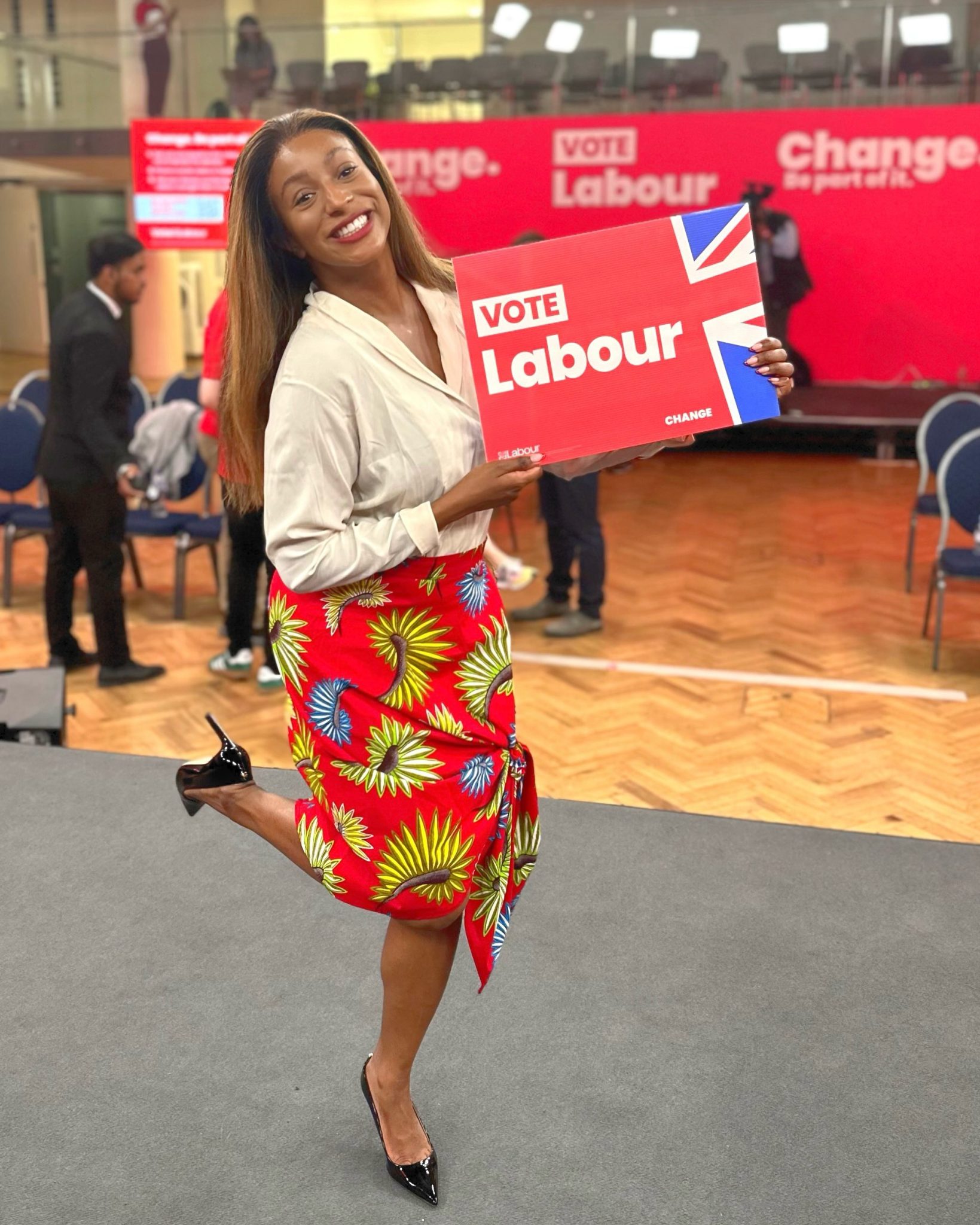 UK General Elections: DJ Cuppy campaigns for Labour Party