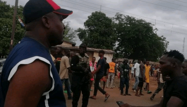 Benue on fire as angry protesters dump dead bodies on major road after bandit attack