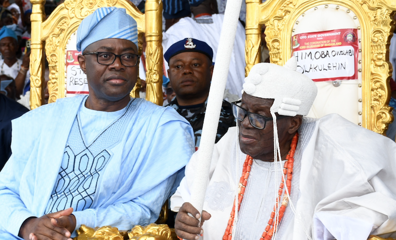 What Gov Makinde told newly crowned Olubadan