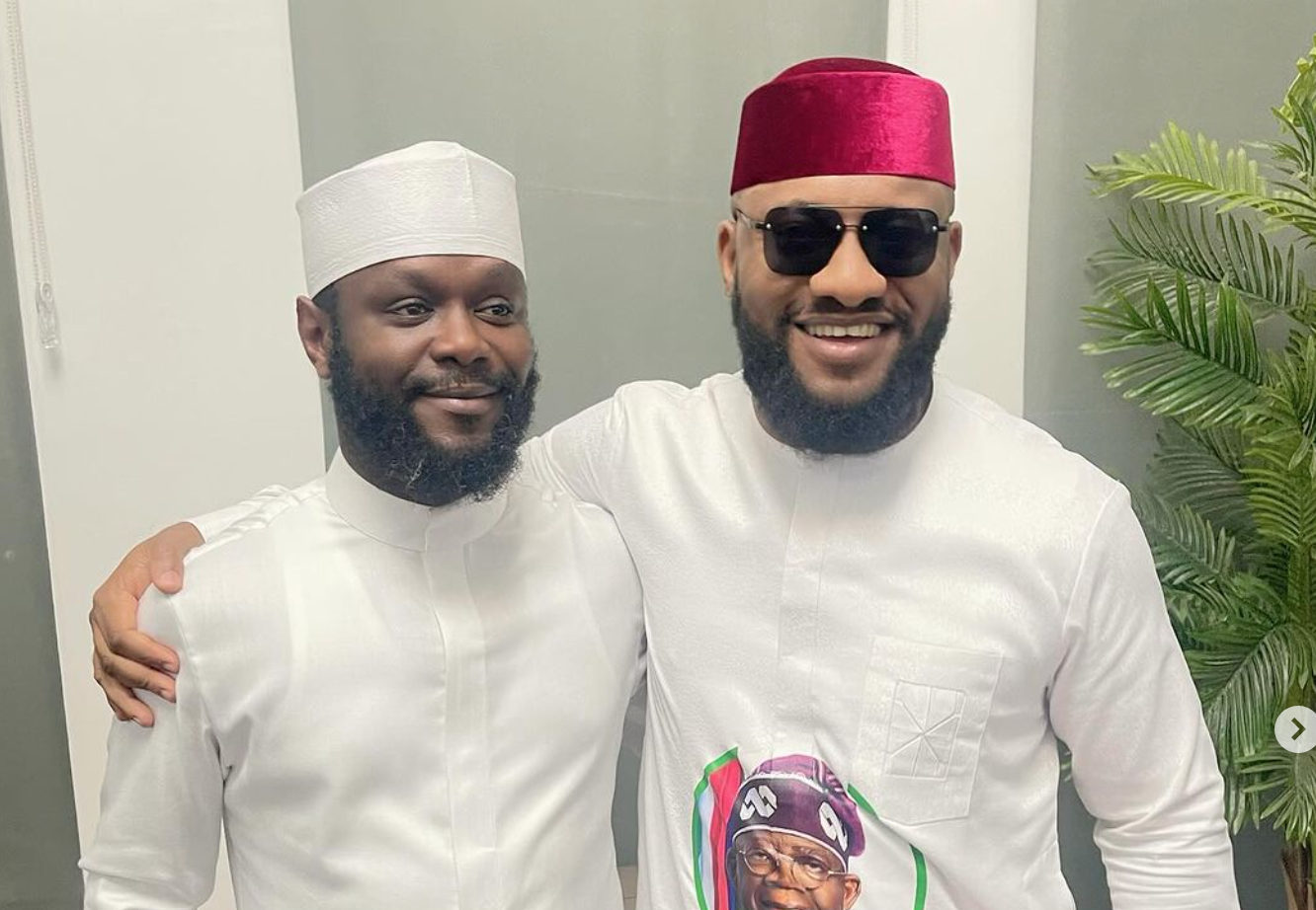 Yul Edochie meets Seyi Tinubu in Abuja