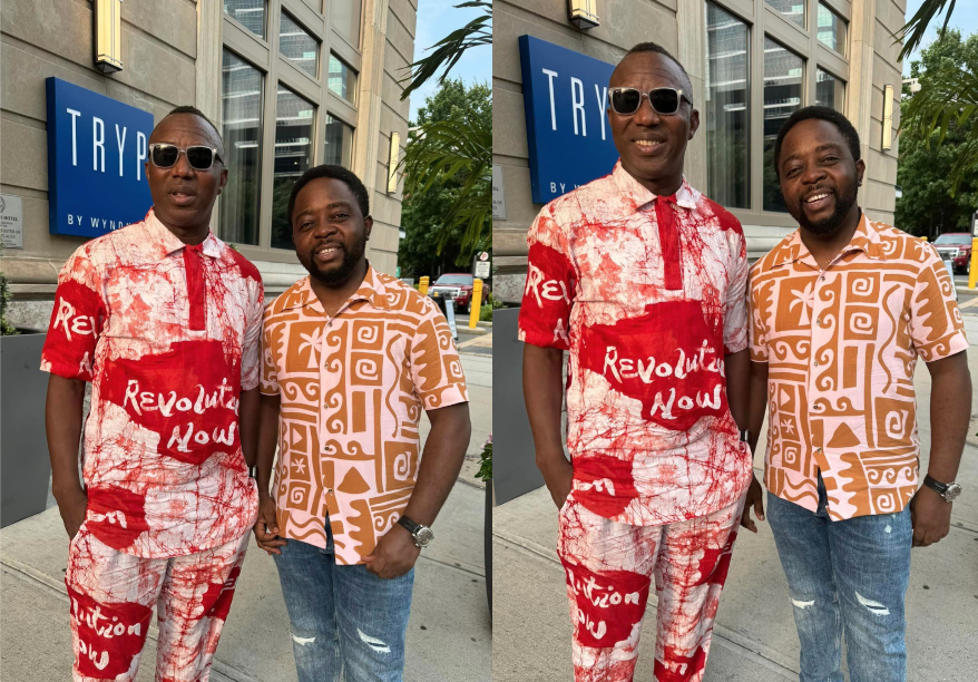 Sowore shares photos with Channels TV’s Seun Okinbaloye amidst rumoured sack