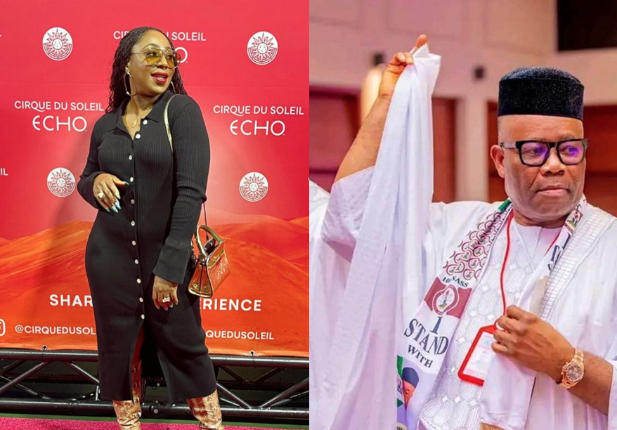 A lie from the pit of hell – Actress Dakore Egbuson-Akande rubbishes allegation of being Akpabio’s ‘side chic’