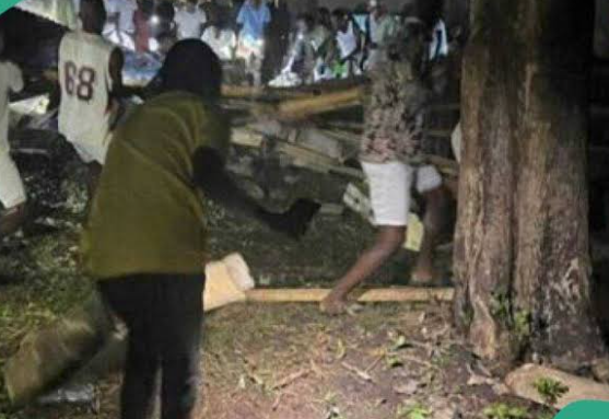 Just In: Corp members narrowly escape Death as another building collapses in Ekiti