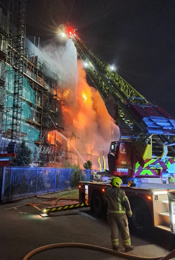 JUST IN: Fire outbreak rocks London high-rise building
