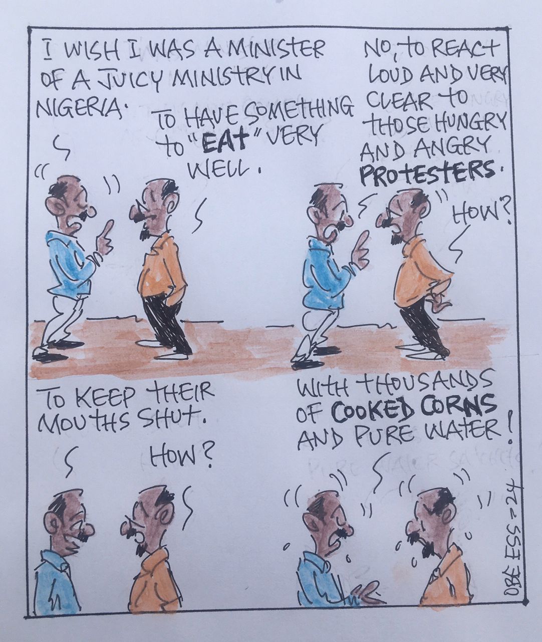 CARTOON OF THE DAY: A Minister's job in Nigeria