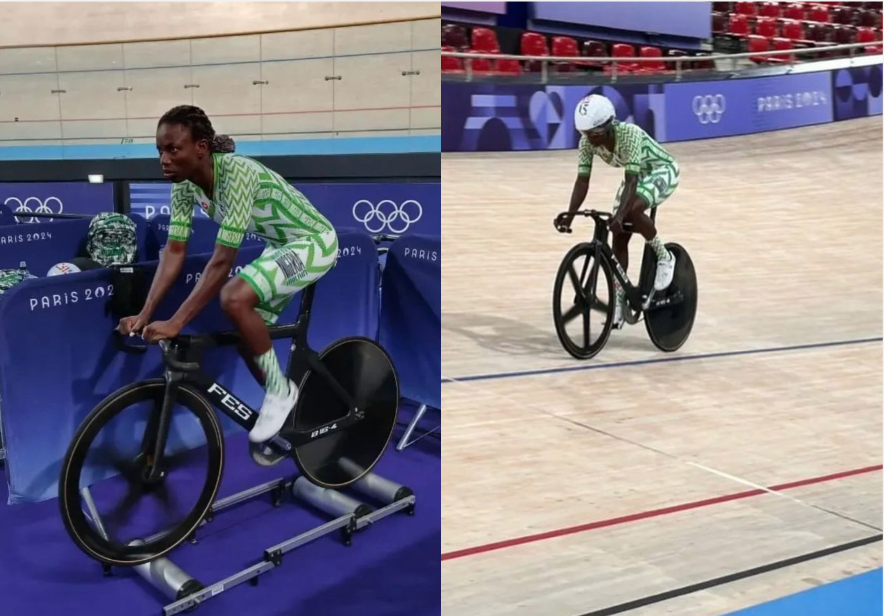 Paris 2024: Reactions as German team borrows Nigeria’s cyclist bicycle to compete (photos)
