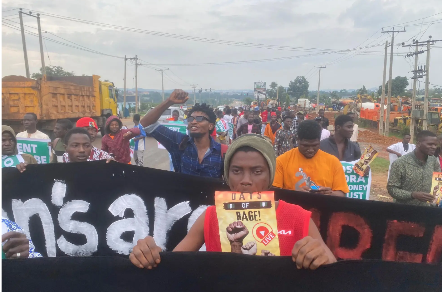 Hunger Protest: Thousands come out for one-million-man protest in Abuja (photos)