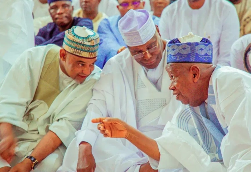 Atiku beams with joy as beautiful daughter weds lover in Abuja (photos)