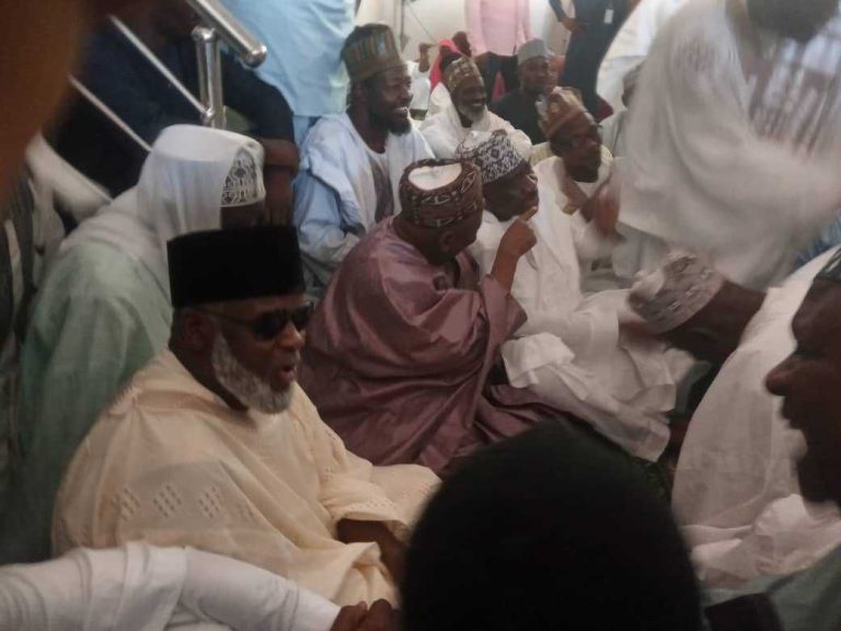 Ganduje in Kano over burial rites of 5 police officers who died on their way back after Edo election duty(Photos)