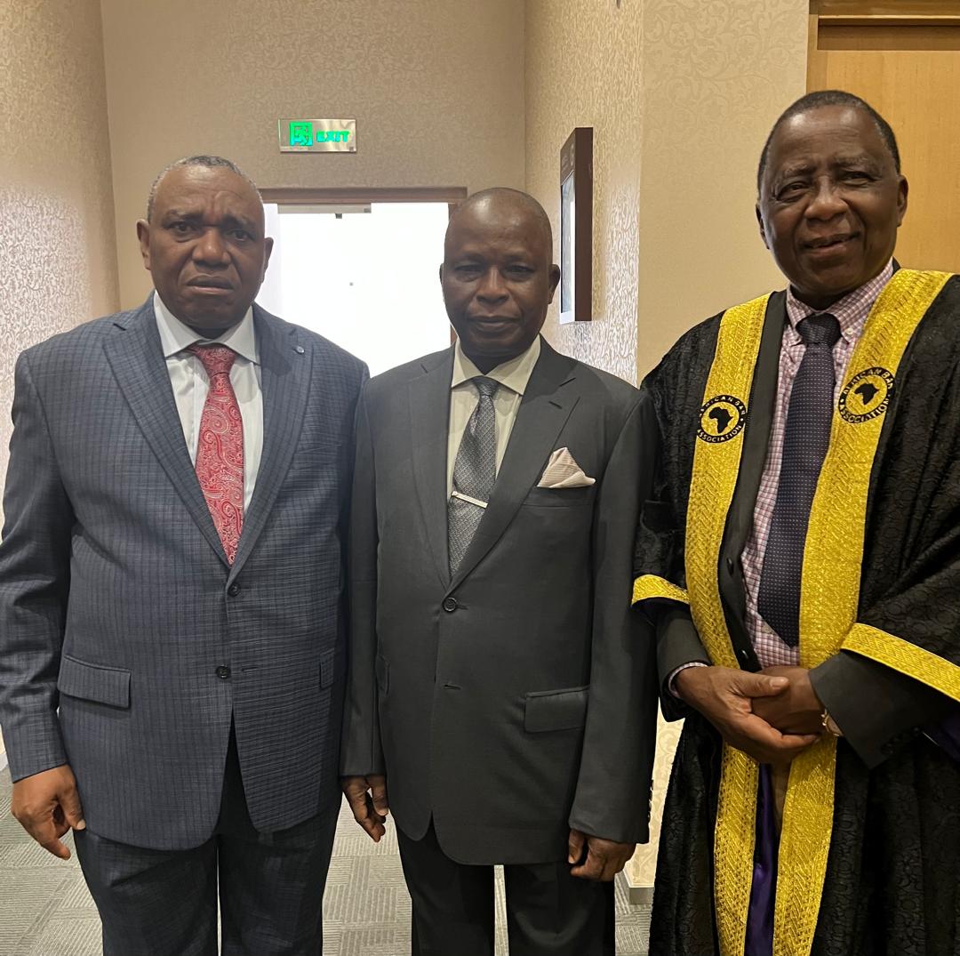 Photo news: Prof Uwensuyi, Edosomwan pictured with Fagbemi, Taku in ln Zambia