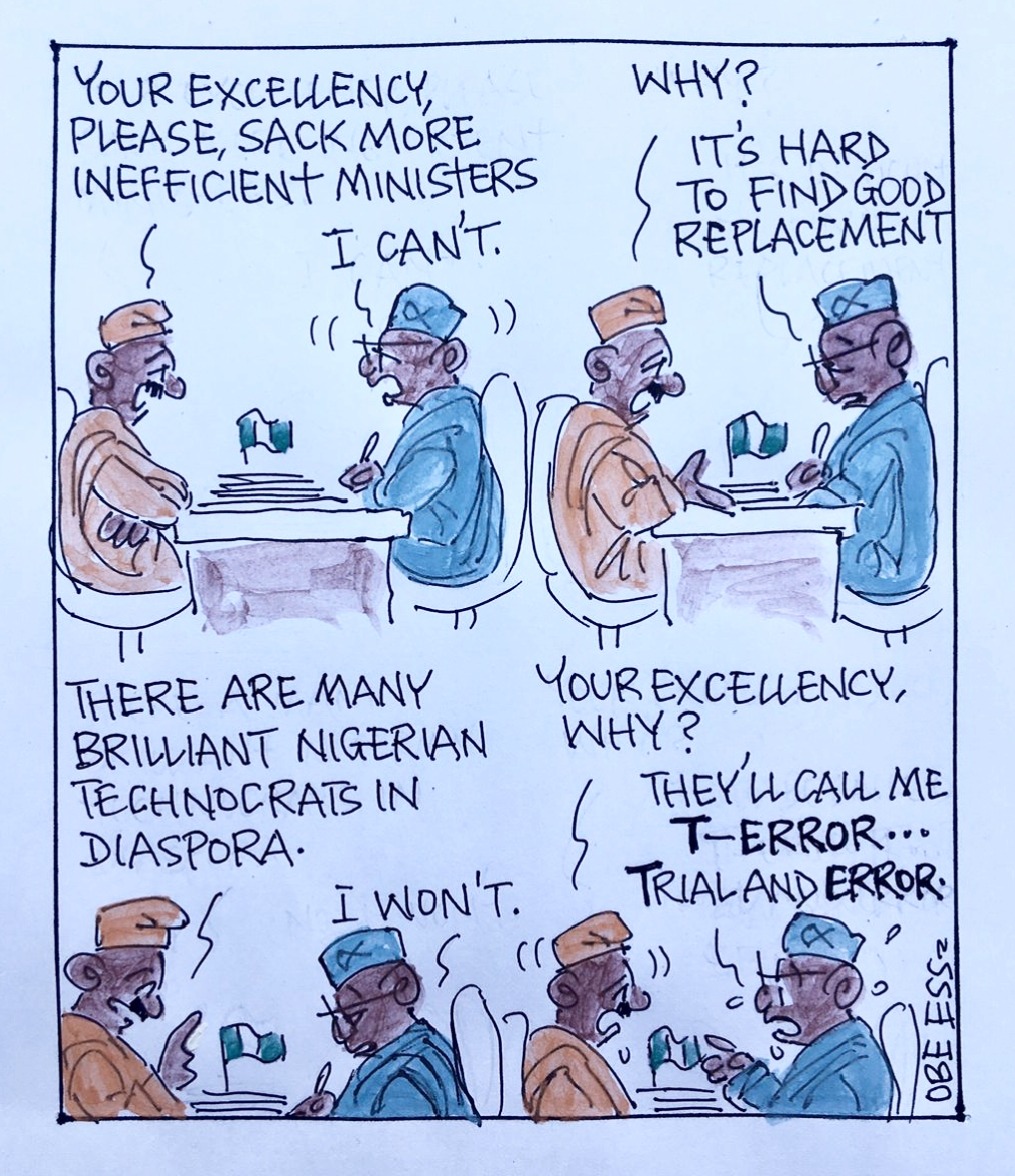CARTOON OF THE DAY: Why Mr President can’t sack more ministers