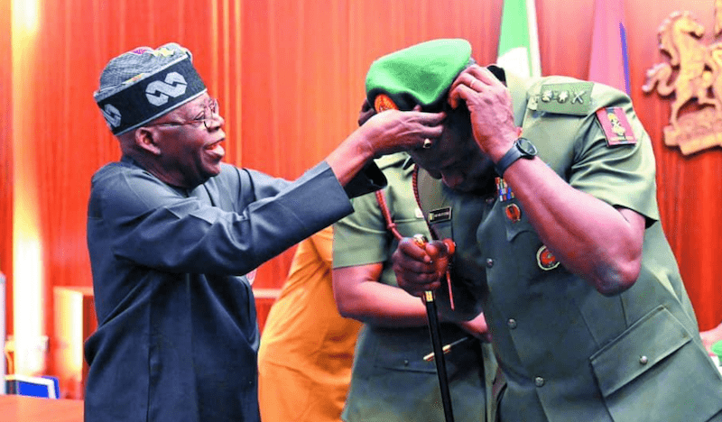 Tinubu reacts after promoting Acting Chief of Army Staff