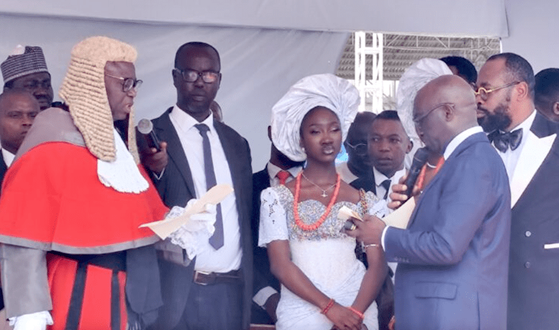 What VP Shettima said after Okpebholo’s swearing in
