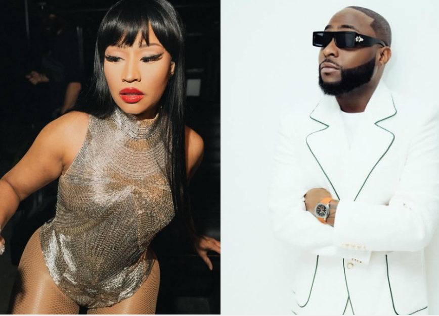 Davido is an incredible melody maker – Nicki Minaj praises singer’s musical art