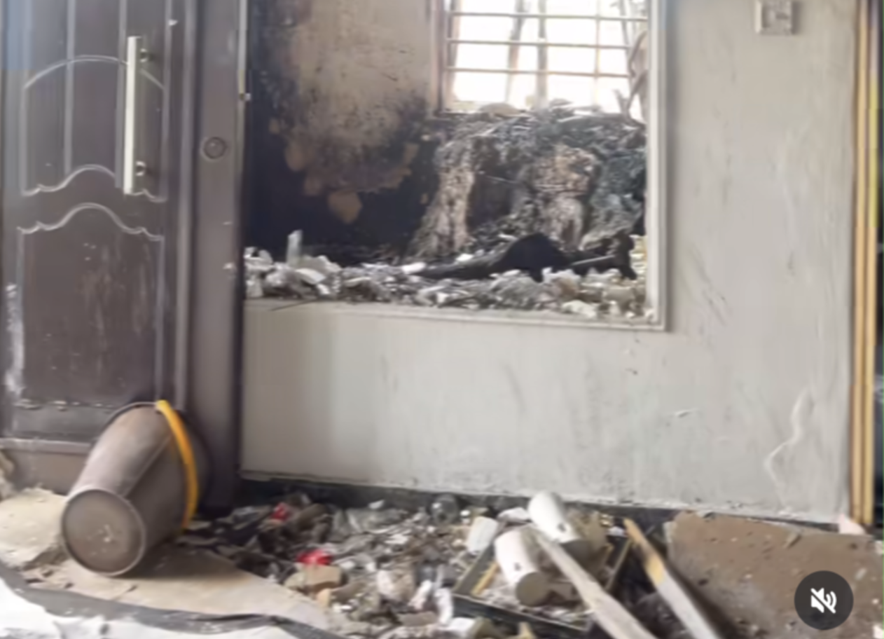 Millions destroyed as raging fire guts Mercy Aigbe’s Lagos home