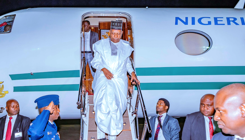 VP Shettima returns to Nigeria after “spiritual journey”