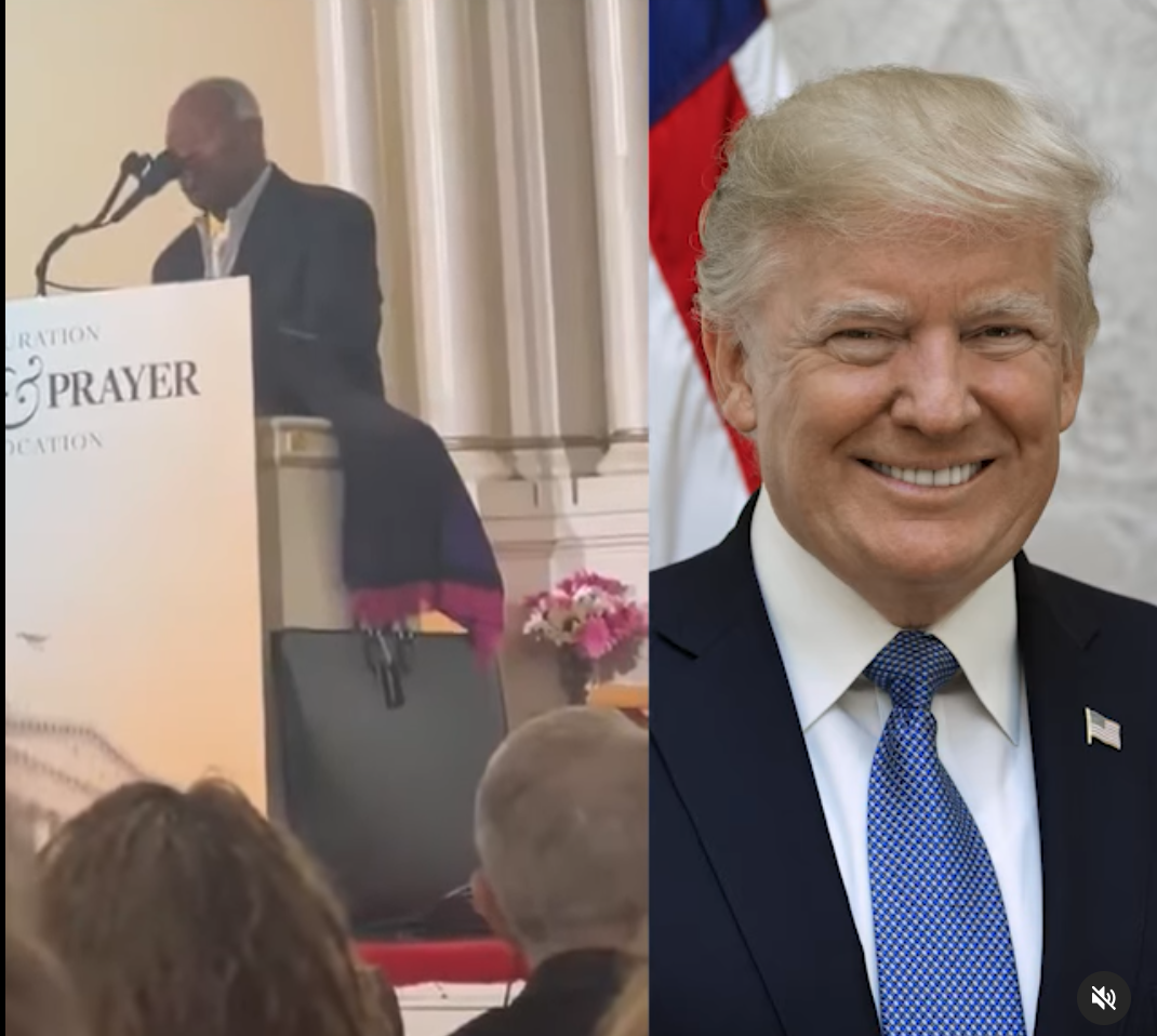 Watch moment Pastor Kumuyi prayed for US president, Trump at his inauguration