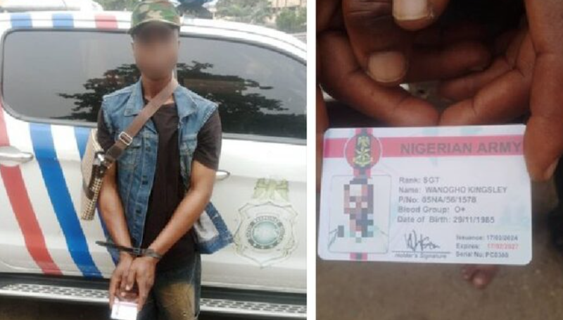 Police detain fake soldier for alleged abduction, robbery
