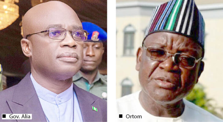 Drama in Benue as Gov Alia, Ortom fight over SGF’s thanksgiving service