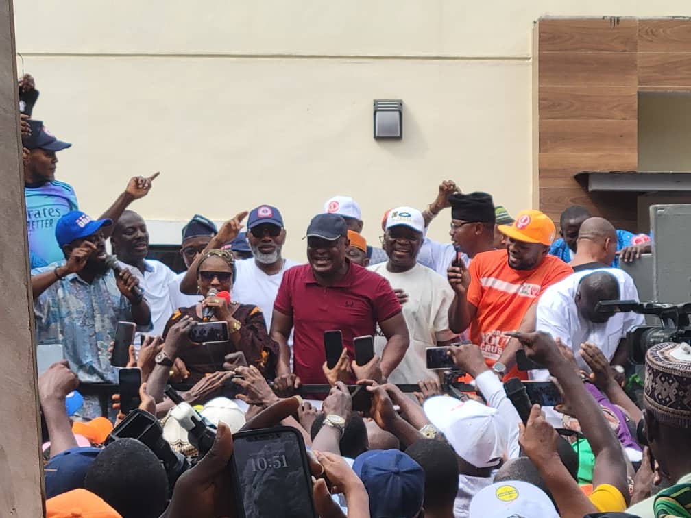 Just In: Drama as Obasa storms Lagos Assembly with armed security men