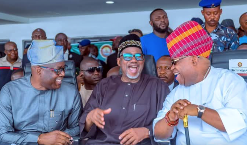 Osun LG election: APC reacts as Gov Adeleke swears in newly elected LG chairmen, councillors