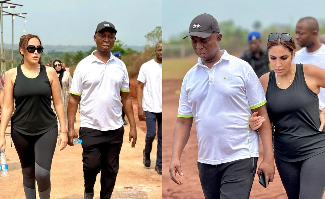 Regina Daniels missing as Laila Charani steps out with Ned Nwoko for official duty