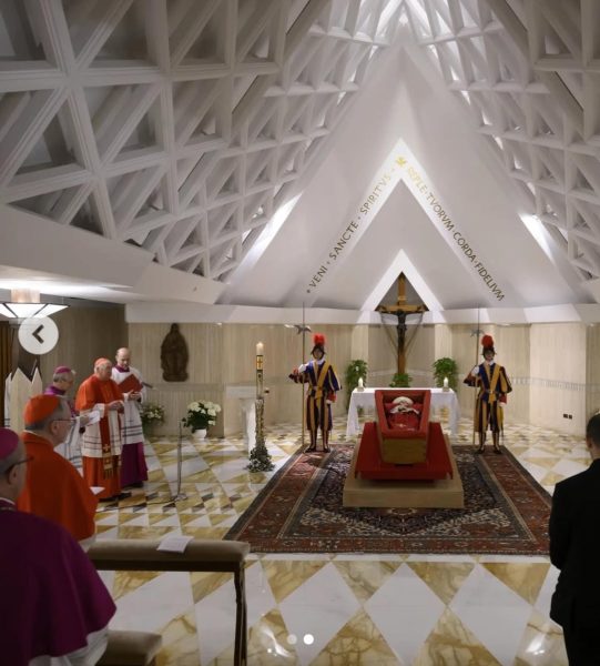 Vatican releases  first images of Pope Francis in open casket