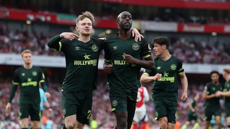 Wissa late strike earn Brentford draw at Arsenal