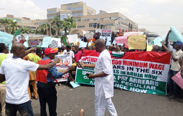 FCT: Angry Wike summons area council chairmen as teachers, nurses, others protest in Abuja