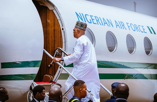 Vacuum: VP Shettima jets out, after Tinubu traveled  to Paris