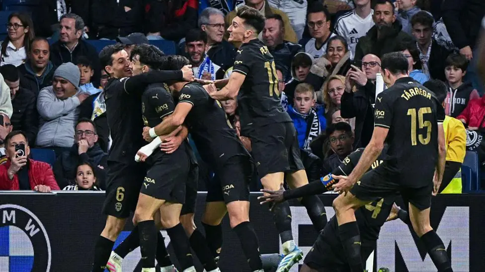 Valencia shock Real Madrid with 95th-minute winner