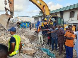 UPDATE: 5 dead, 15 rescued in Lagos building collapse