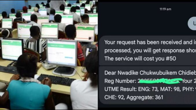 JAMB Glitch: Student who scored 153 due to UTME error scores 361