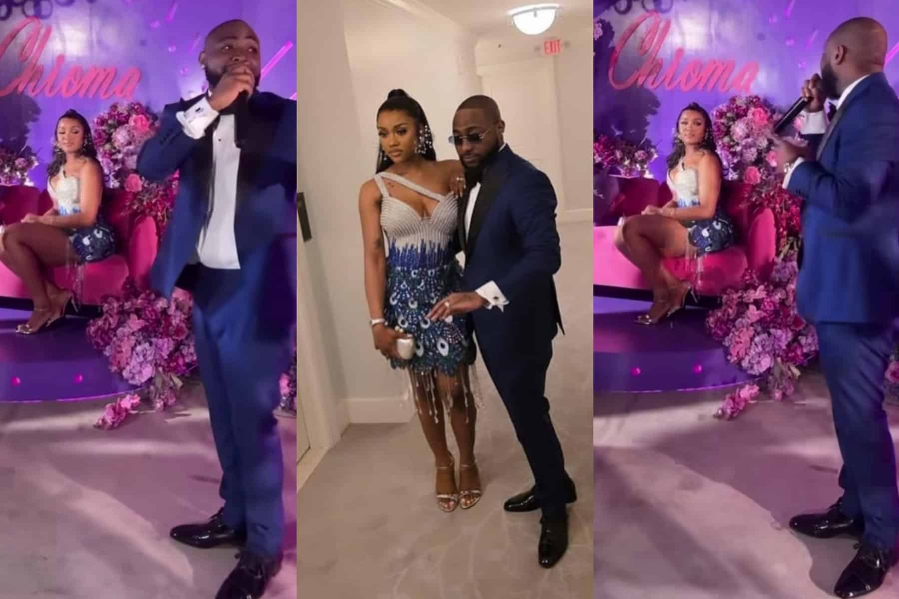 You give me life – Davido says as he celebrates Chioma in grand style on 30th birthday