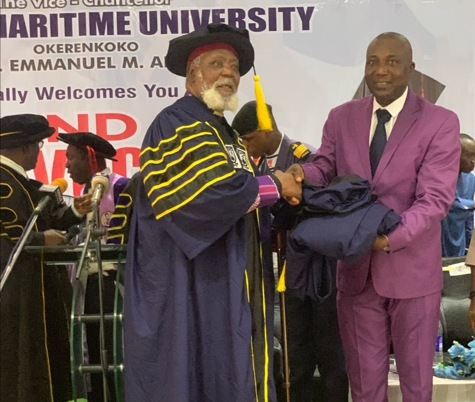 Oborevwori, Diri honoured with Doctorate Degrees at NMU convocation [Photos]