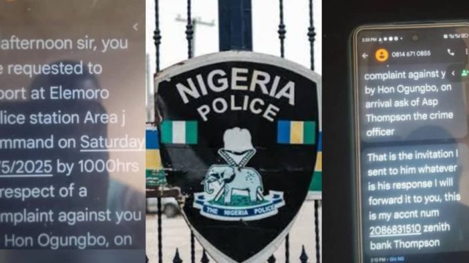 Veiled robbery: Police officer sends bank details to victim, allegedly demands kickback