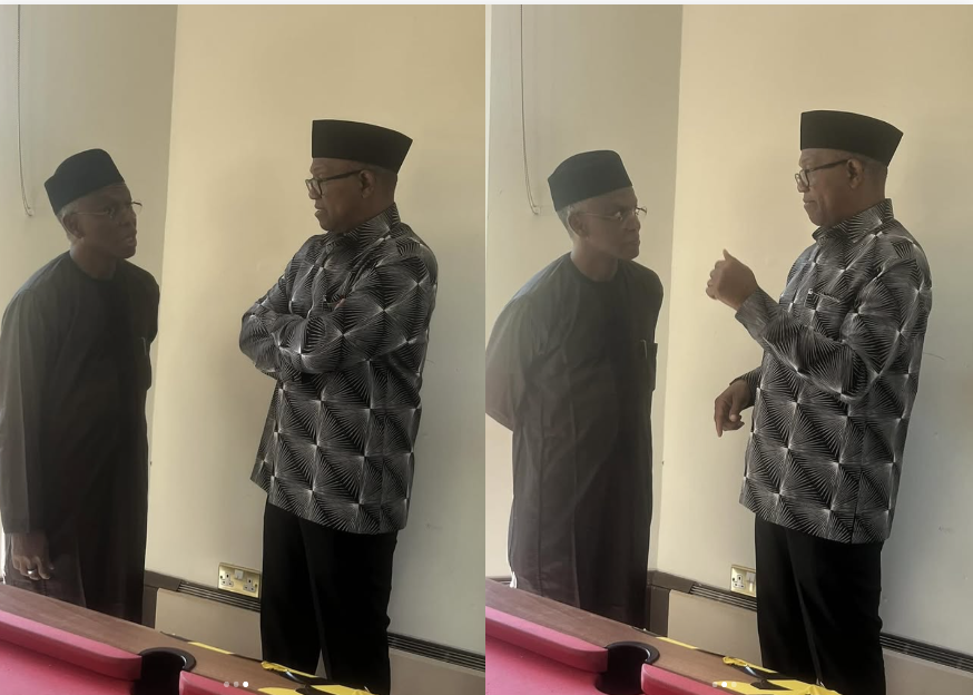 Reactions trail El-Rufai’s meeting with Peter Obi In America (photo)